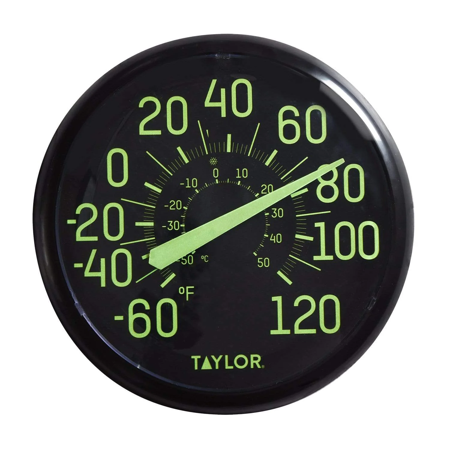 13.25" Outdoor Glow in the Dark Thermometer