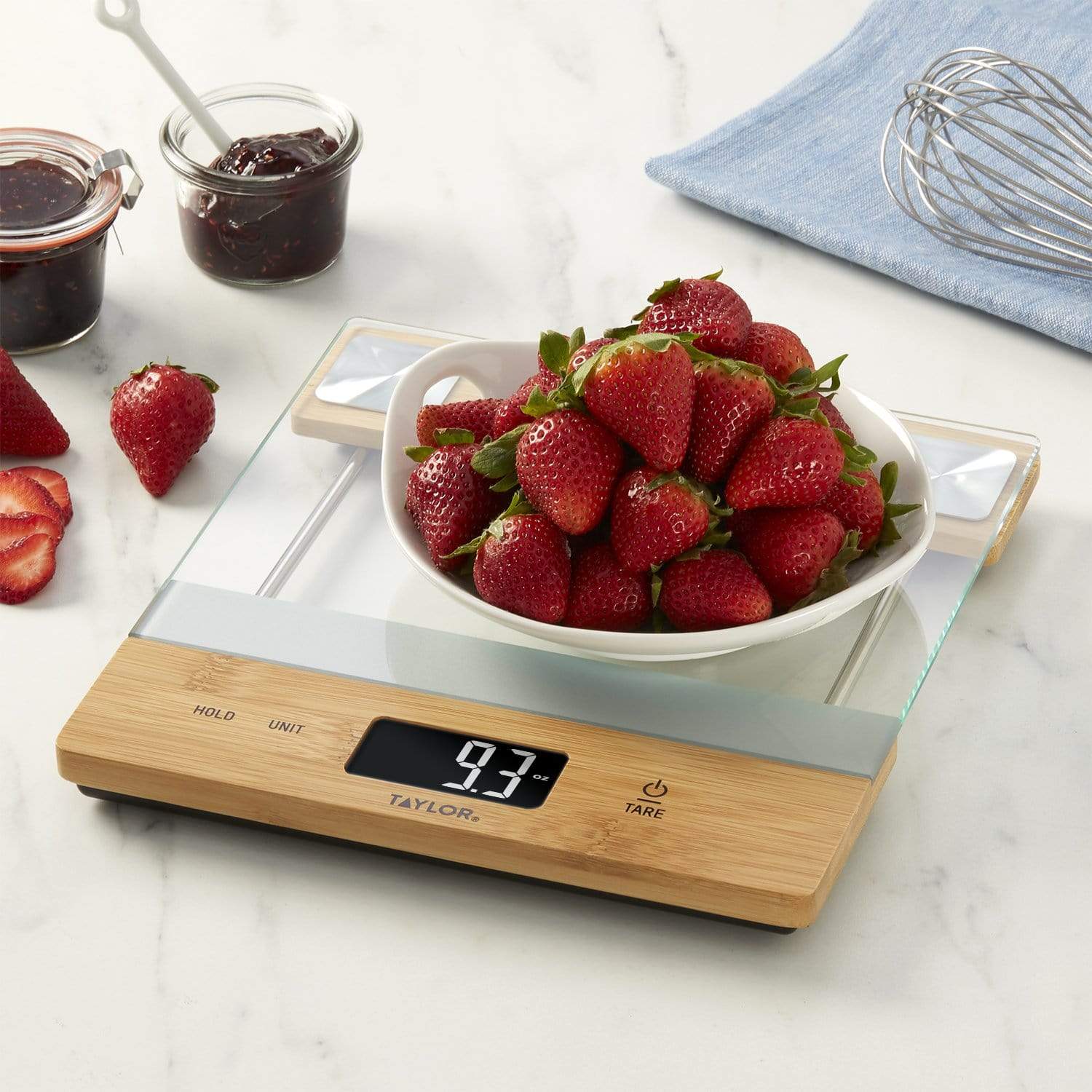 Bamboo/Glass Platform Kitchen Scale 4 Bamboo/Glass Platform Kitchen Scale