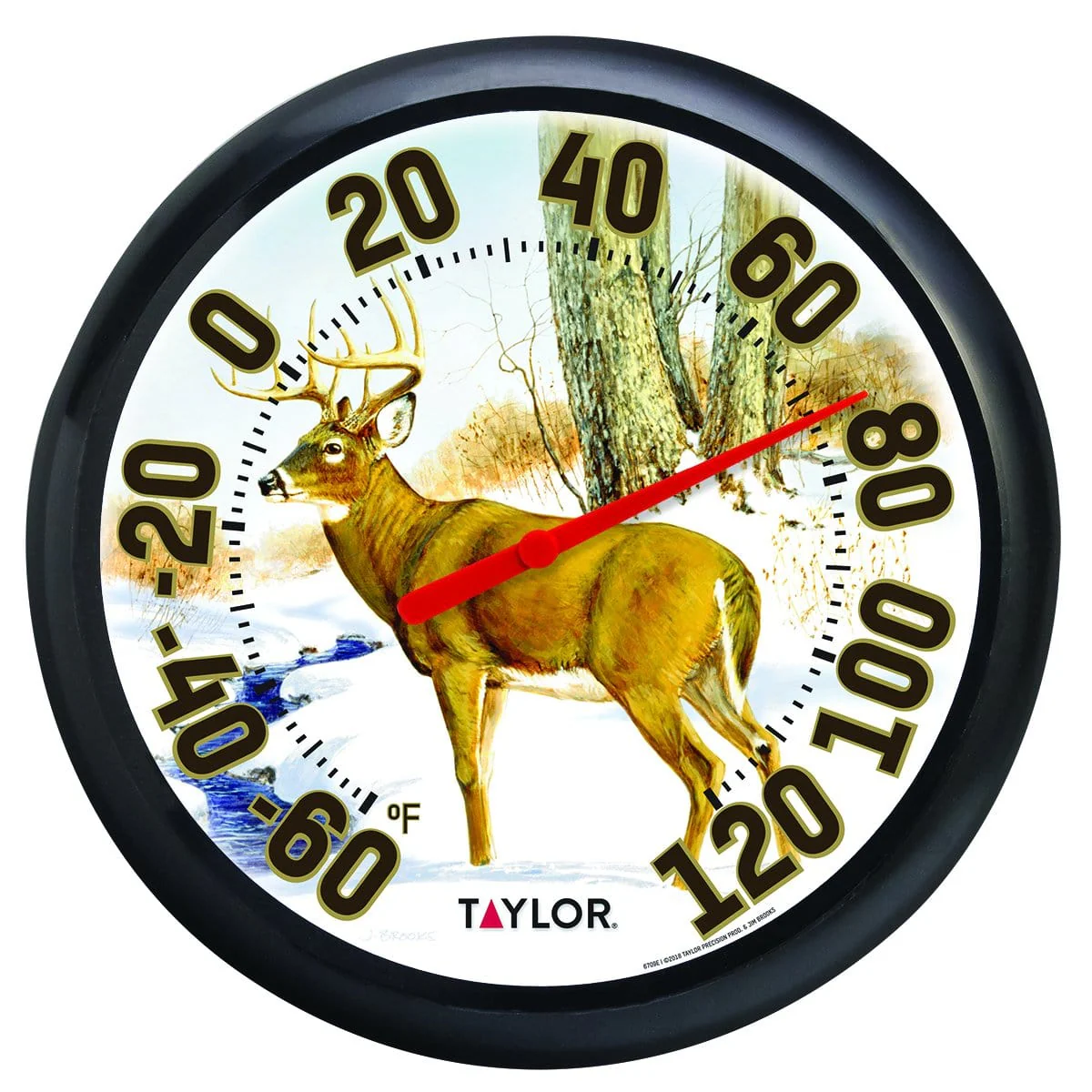 13.25" Deer Dial Thermometer