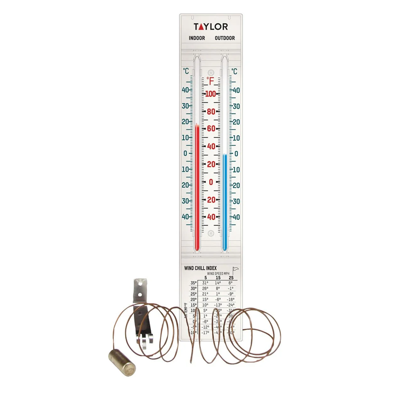 Indoor and Outdoor Wired Thermometer