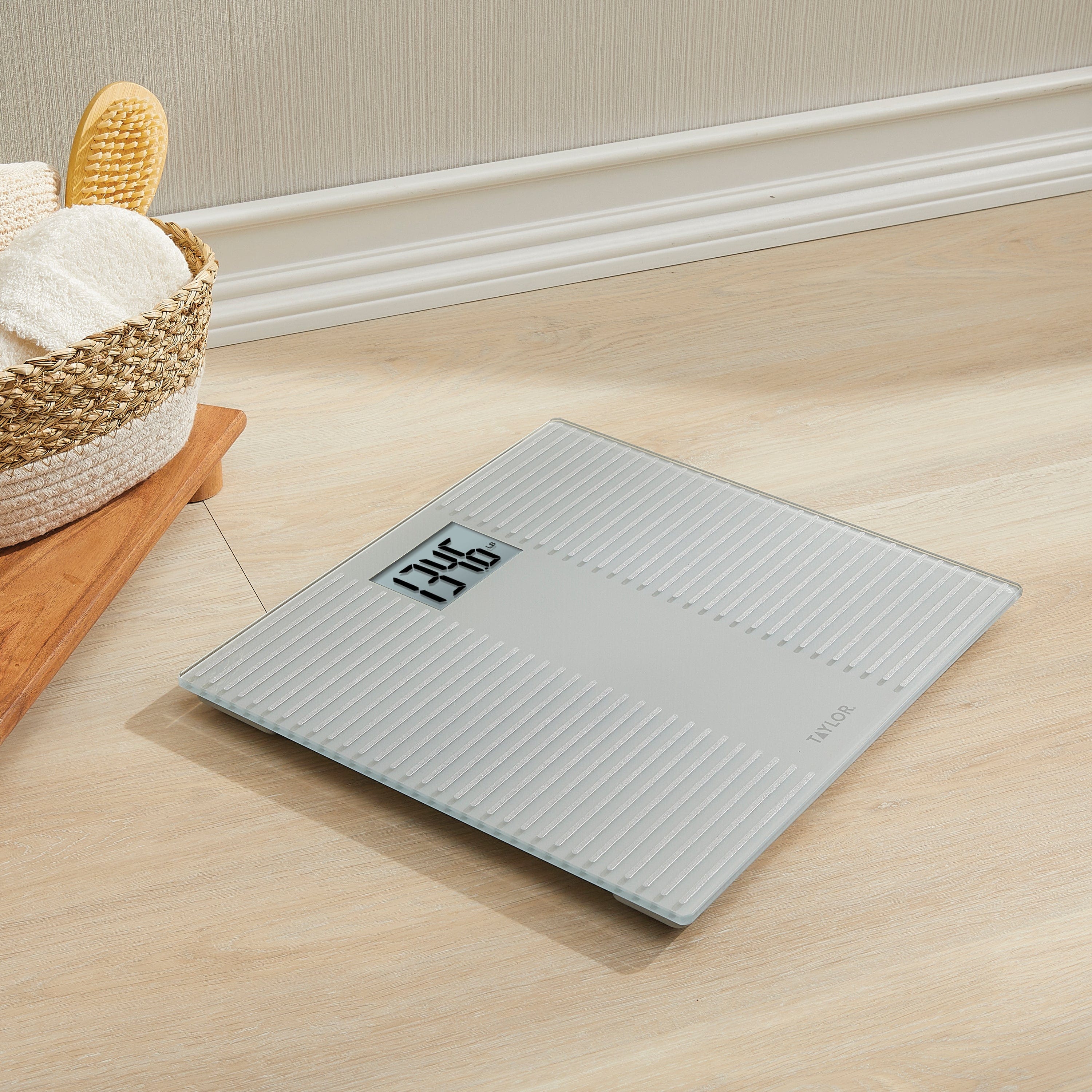 Digital Glass  Bath Scale with Silicone Platform