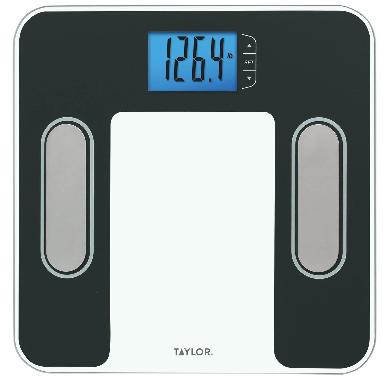 Body Composition Scale, Black with Stainless Steel Accents