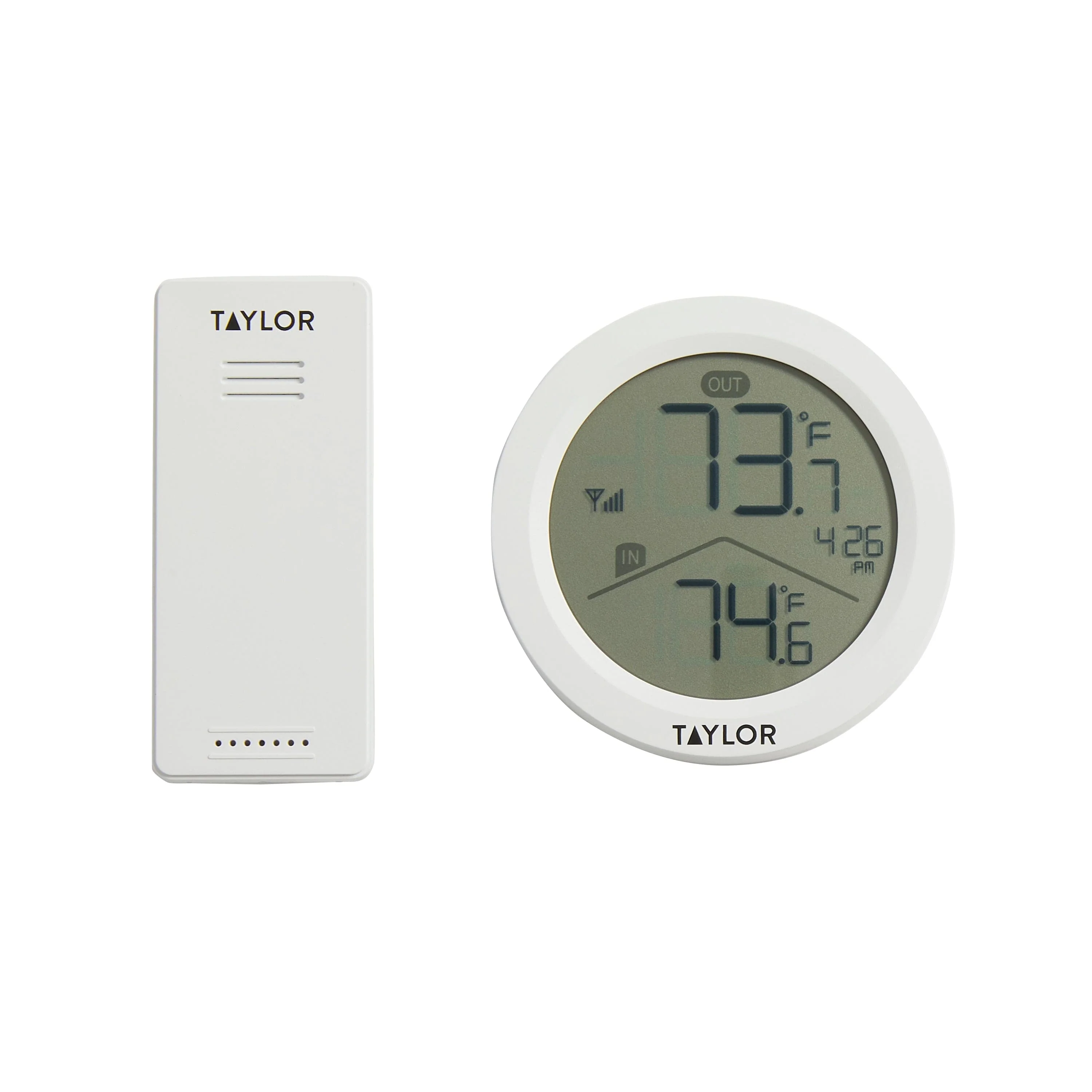 Digital Wireless Round Indoor Comfort Level Thermometer and Clock