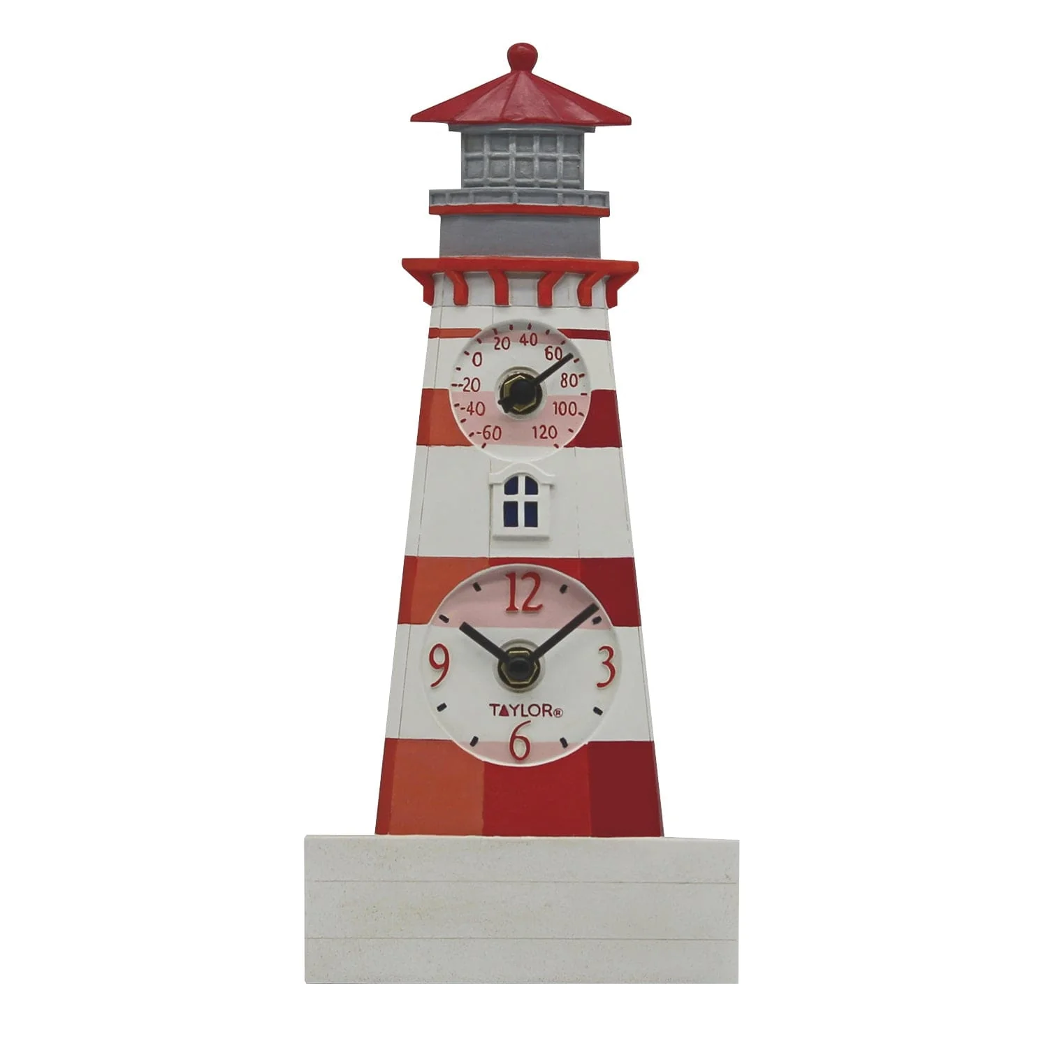 Lighthouse Clock with Thermometer