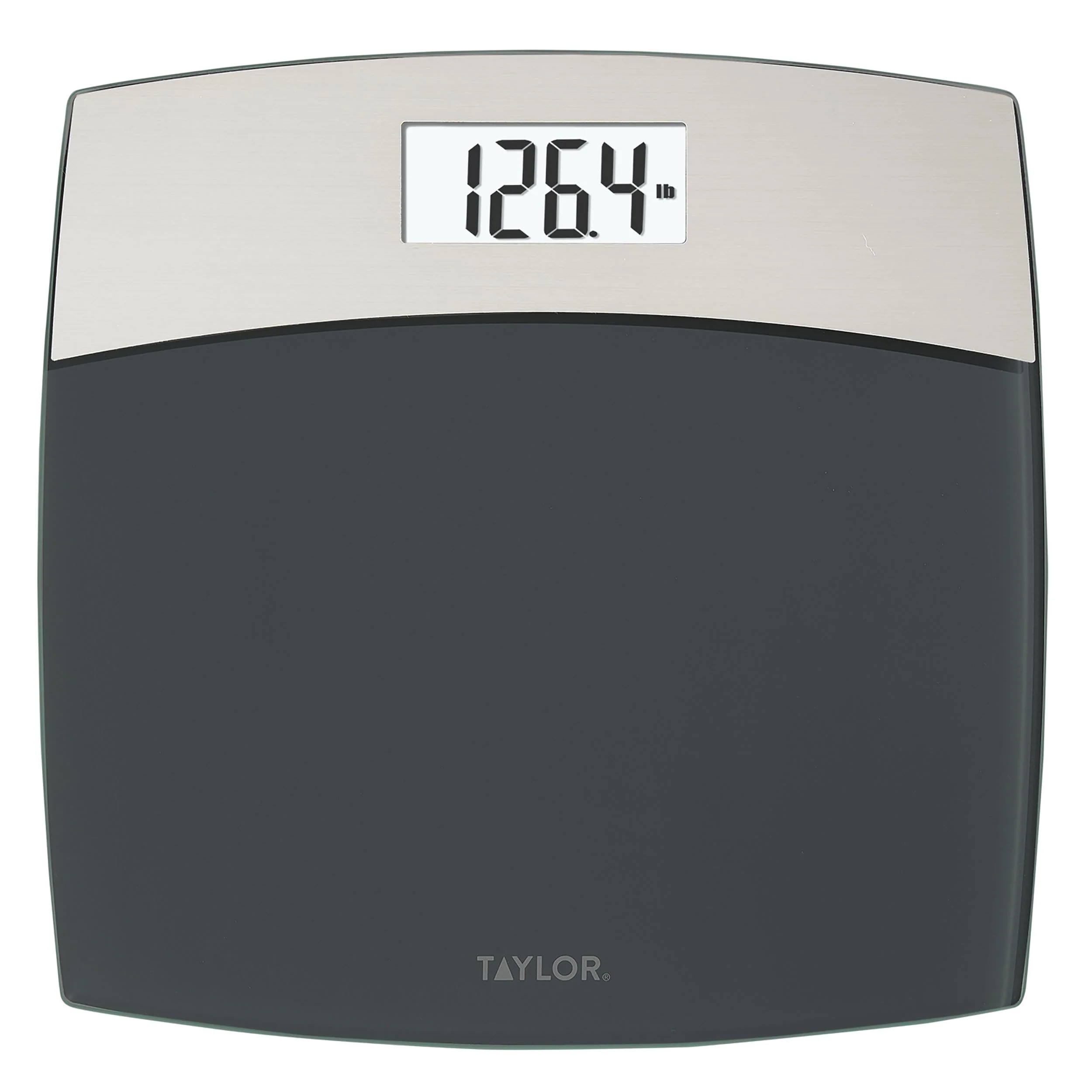 Digital Glass Scale in Grey with Brushed Stainless Steel