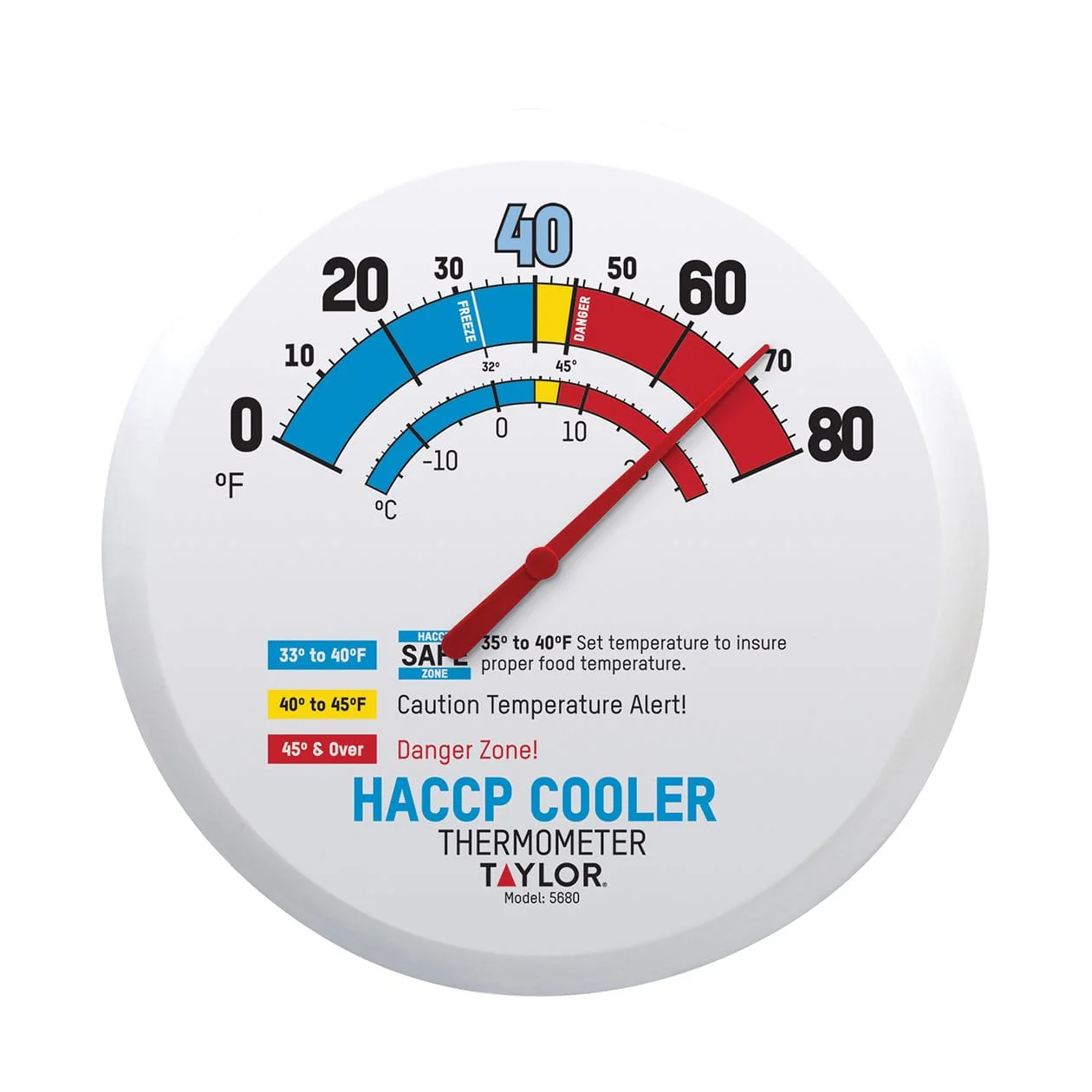 HACCP Cooler/Freezer 13.25" Thermometer