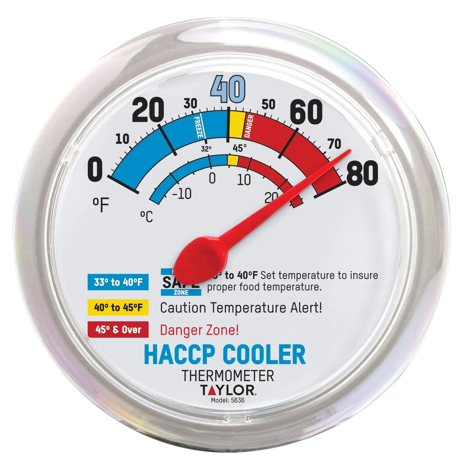 HACCP Cooler/Freezer Bi-Metal Thermometer
