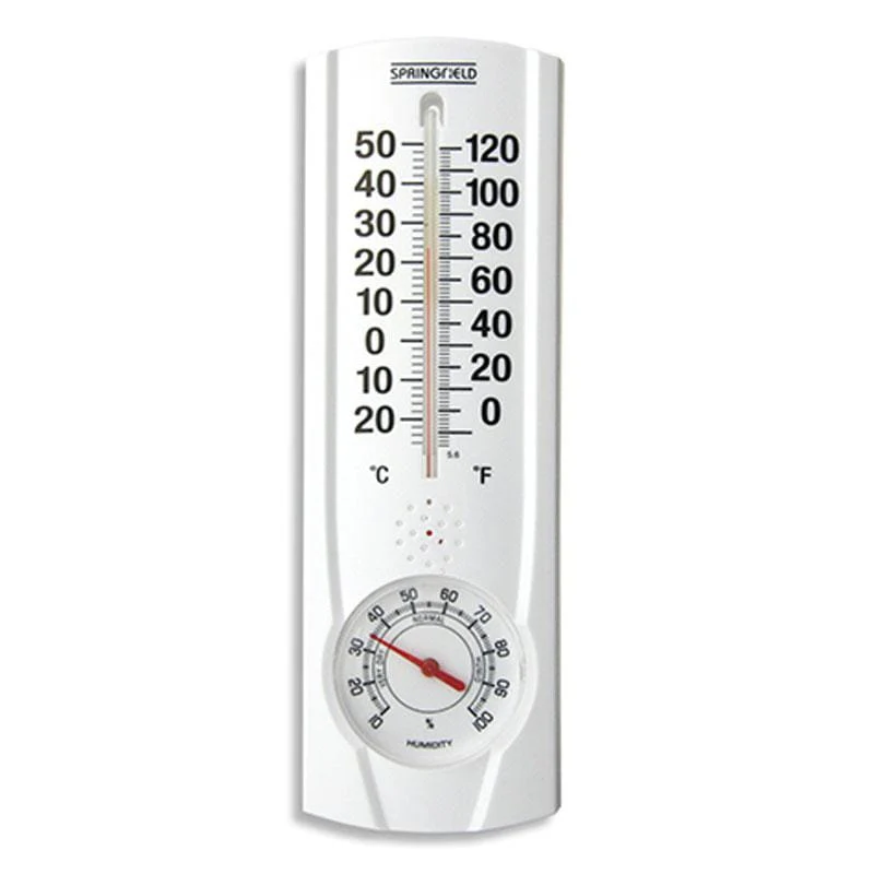 9.125" Plainview Indoor and Outdoor Thermometer with Hygrometer
