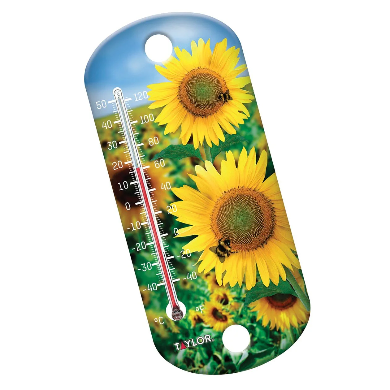 8" Sunflower Suction Cup Thermometer
