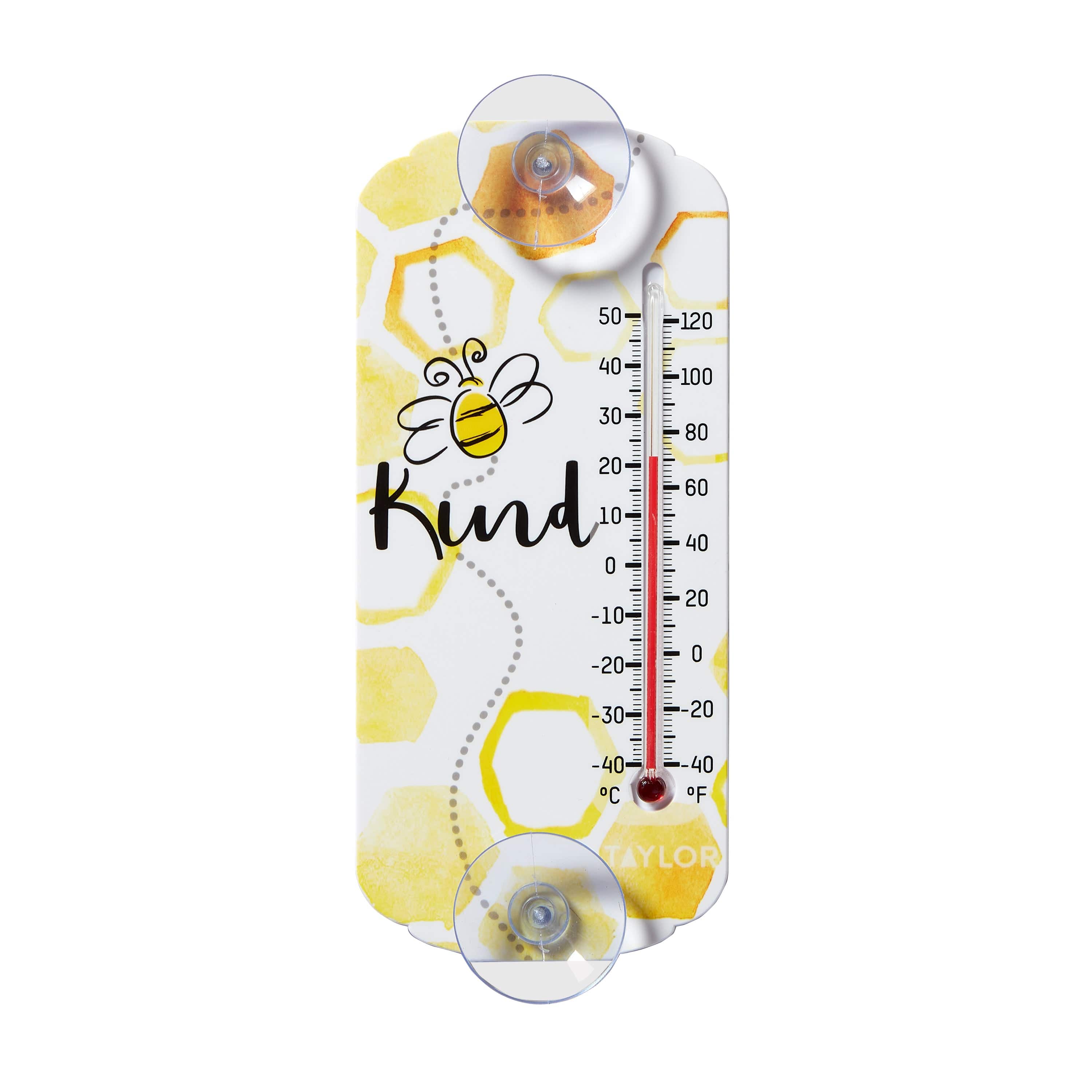8" Tube Thermometer Bee Kind