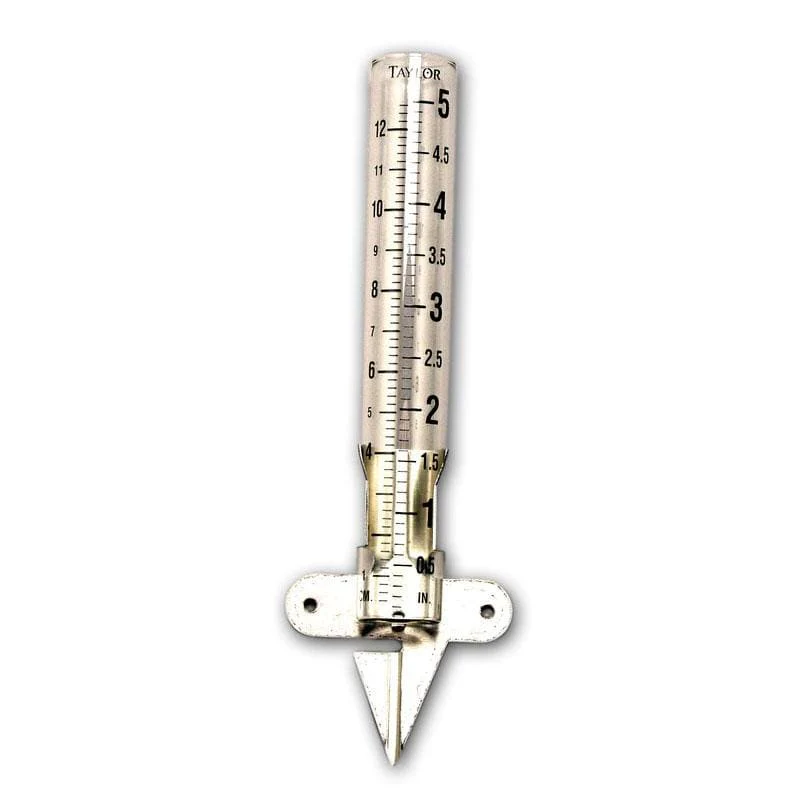 5" Capacity Glass Rain Gauge